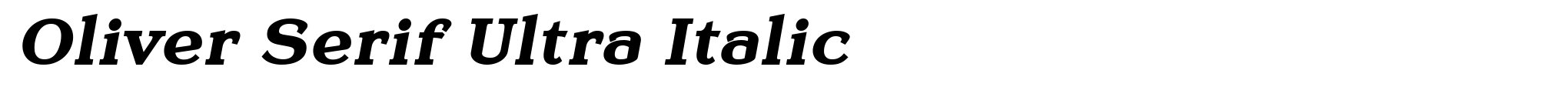 Oliver Serif Ultra Italic image
