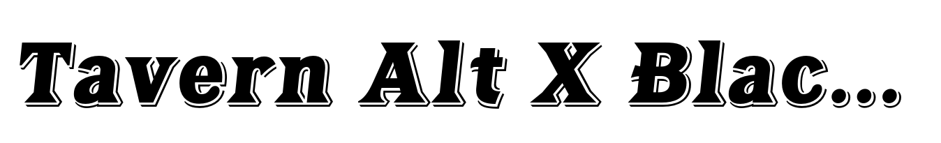 Tavern Alt X Black Italic