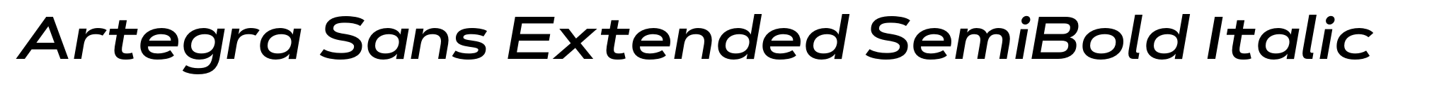 Artegra Sans Extended SemiBold Italic image