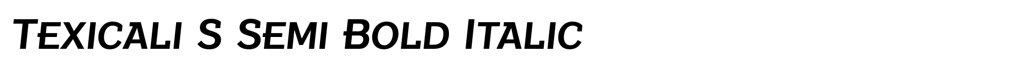 Texicali S Semi Bold Italic image