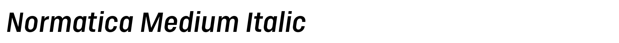 Normatica Medium Italic image