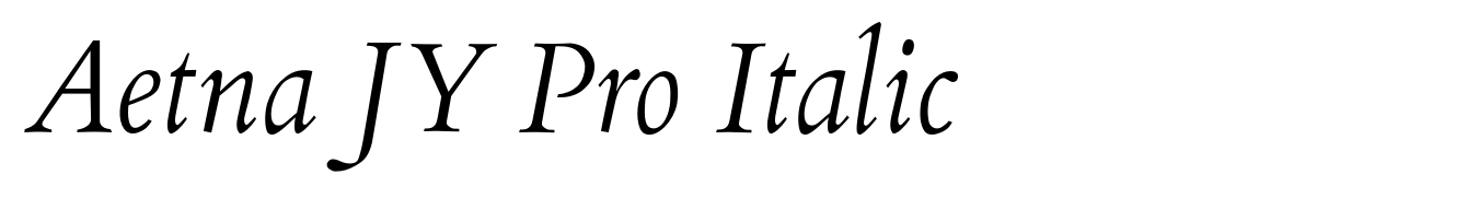 Aetna JY Pro Italic