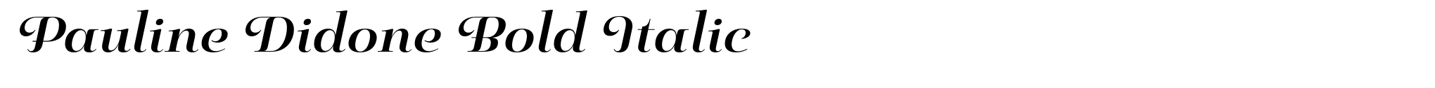 Pauline Didone Bold Italic image