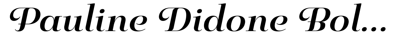 Pauline Didone Bold Italic