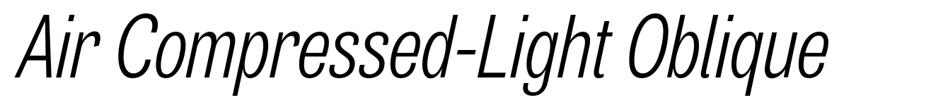 Air Compressed-Light Oblique