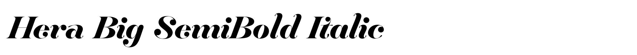 Hera Big SemiBold Italic image