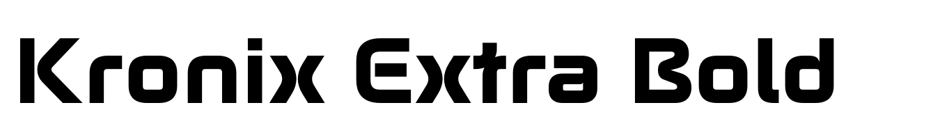 Kronix Extra Bold