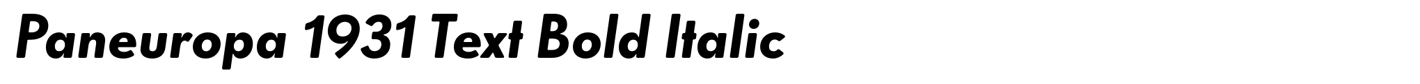 Paneuropa 1931 Text Bold Italic image
