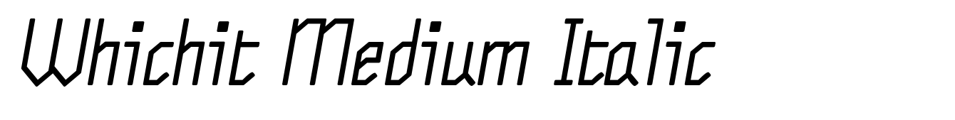Whichit Medium Italic