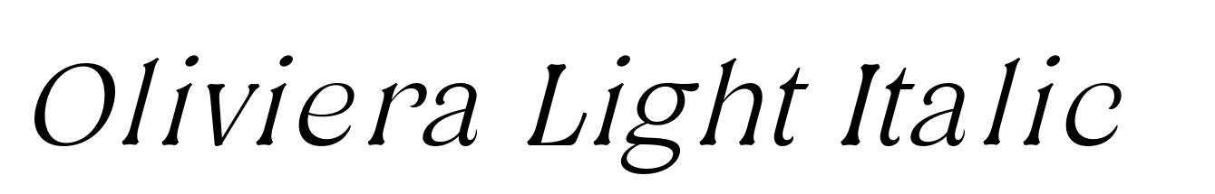 Oliviera Light Italic