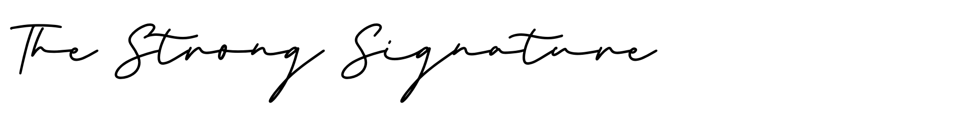 The Strong Signature