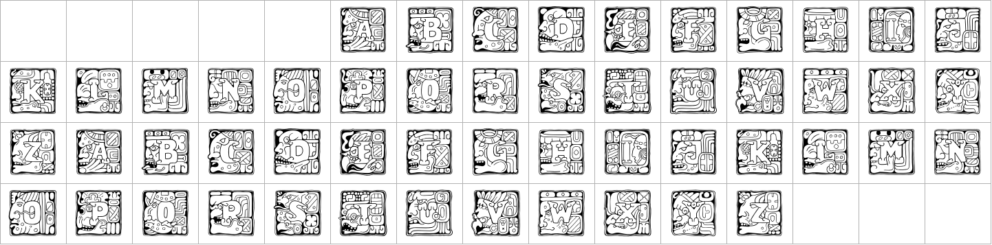Aztec Initials Regular image