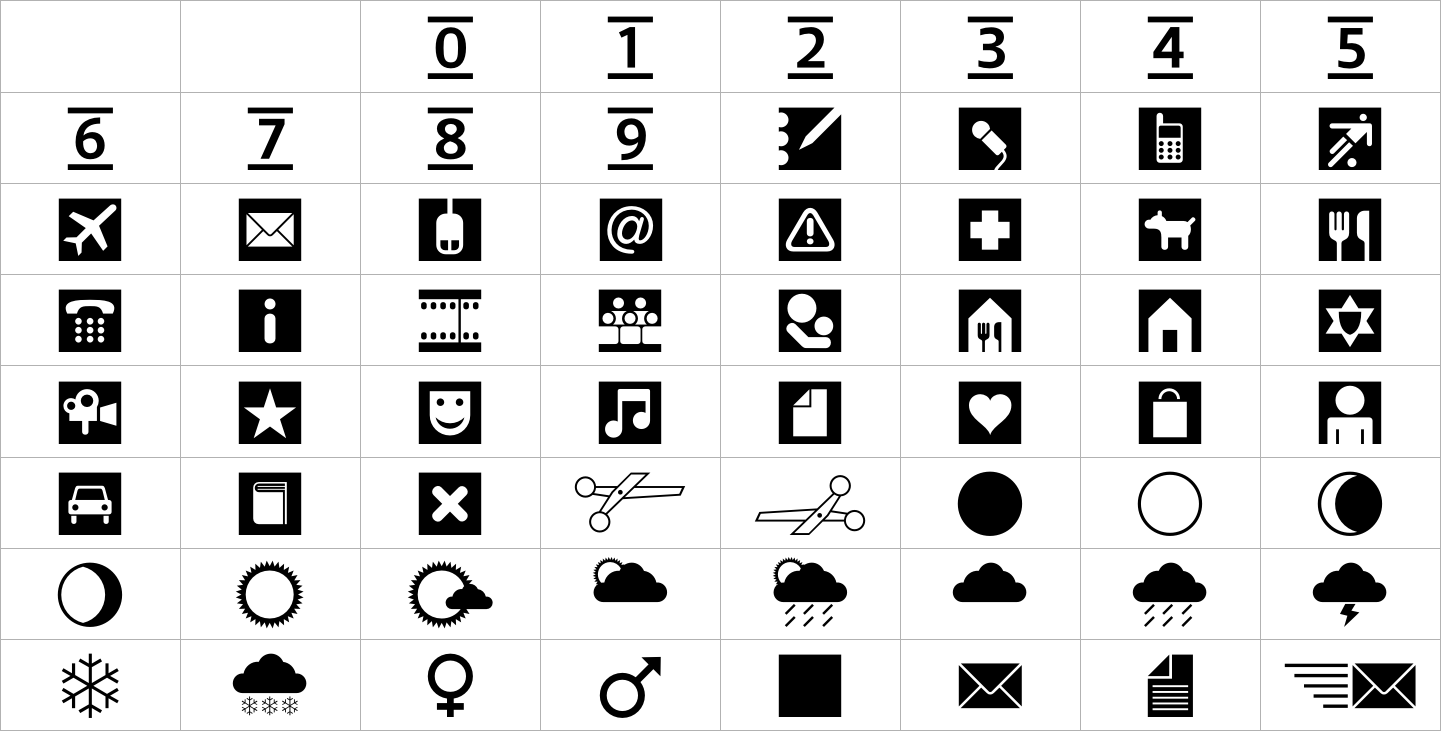 Leitura Symbols Dingbats image