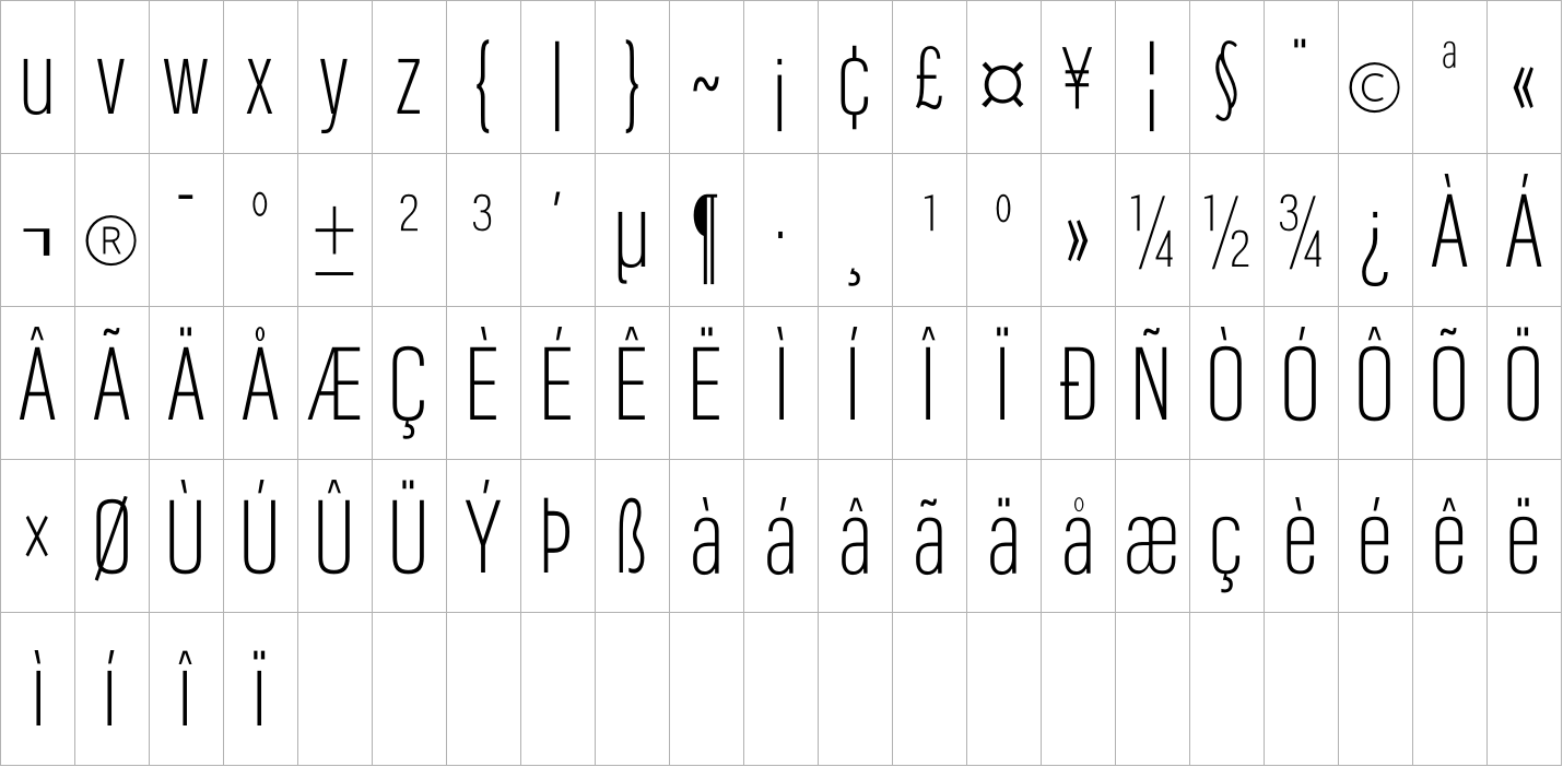 Eurotypo SII Ultra Condensed image