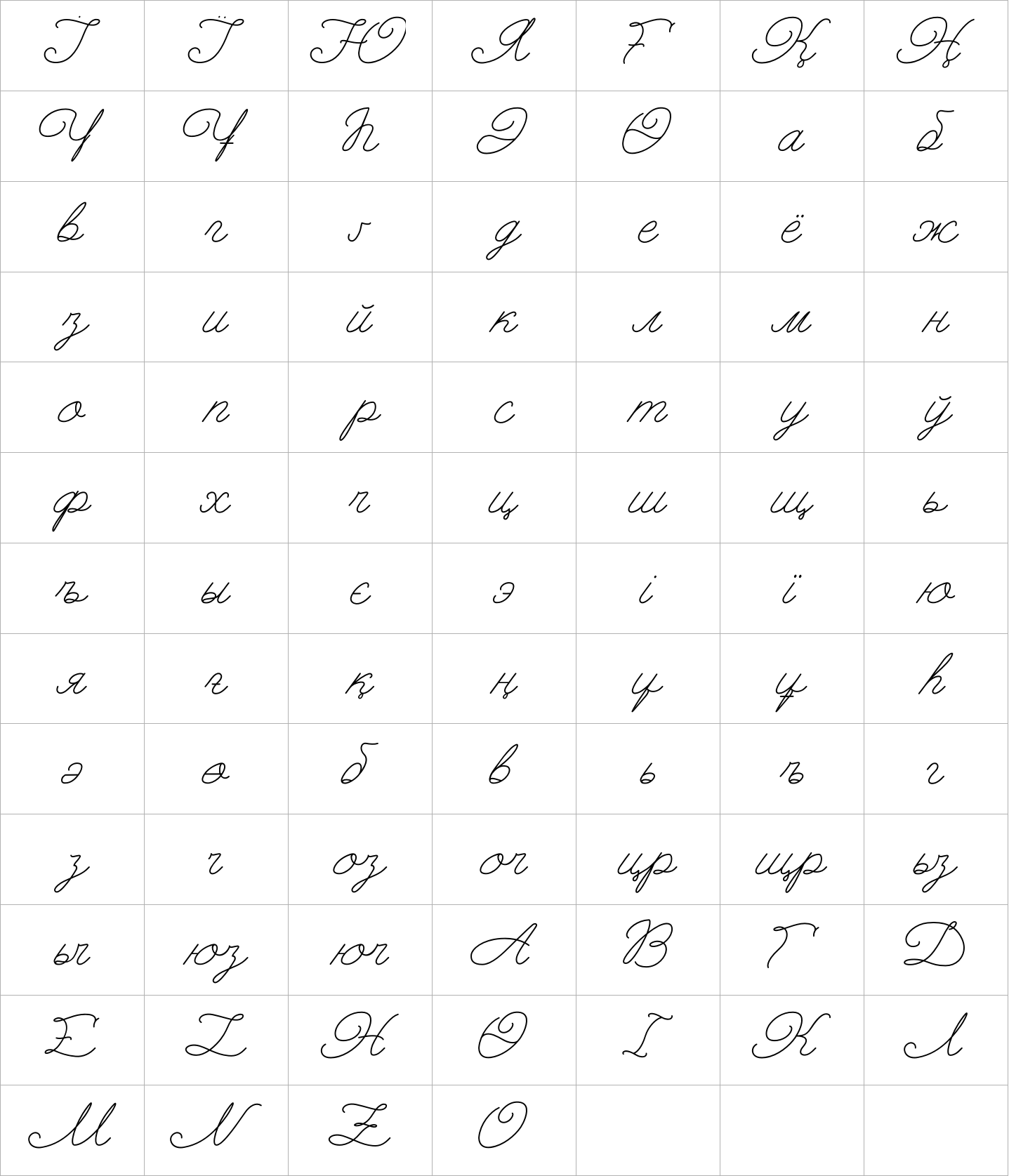Petite Annagri Cyrillic Script image