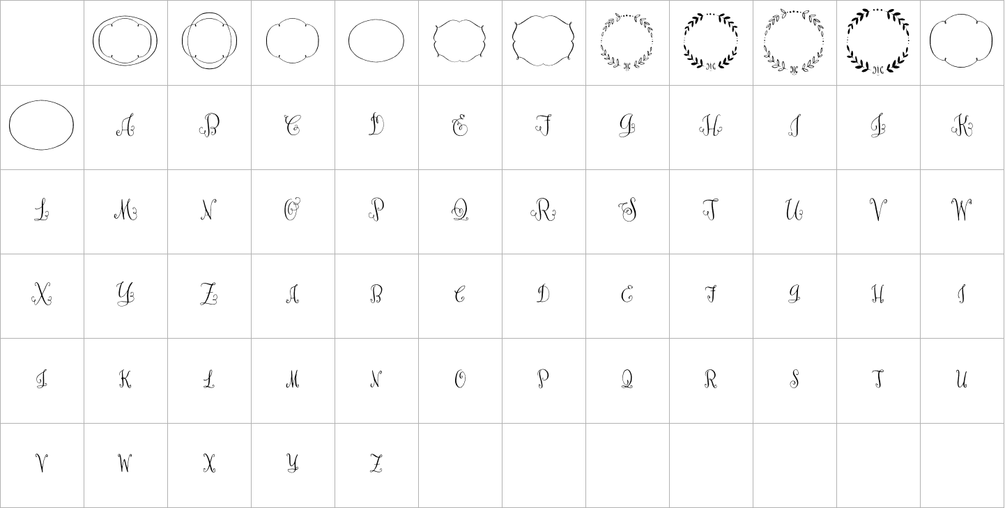 Darling Monograms (250 Impressions) image