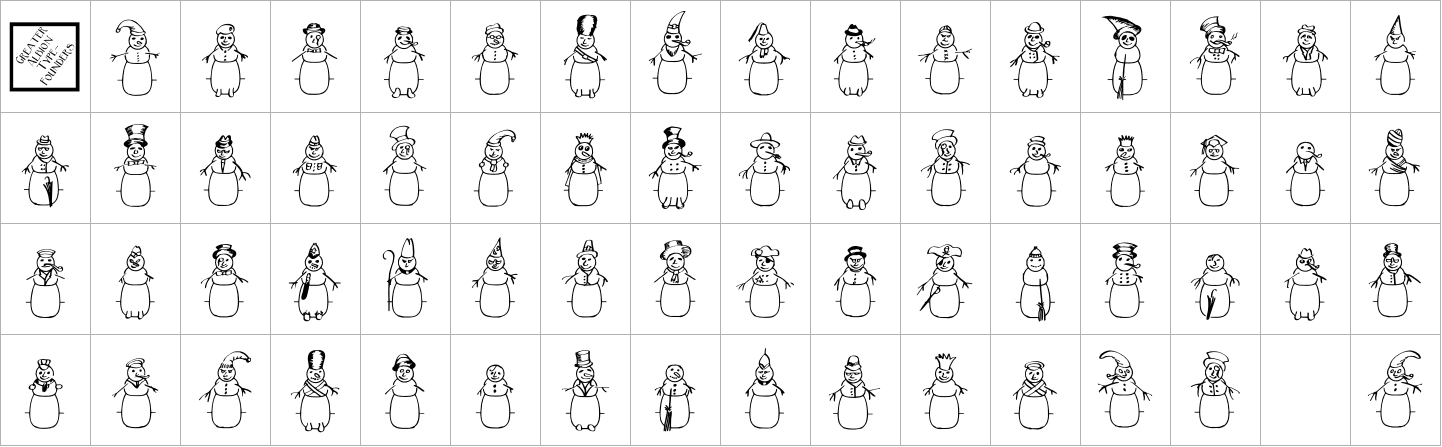 Merry Snowmen image