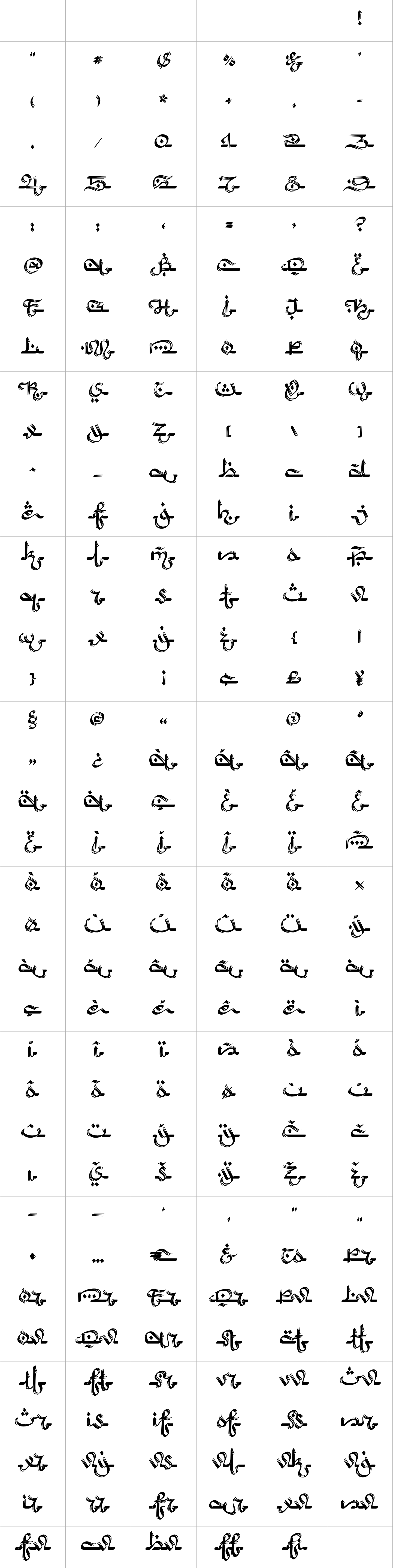 Arabic Script Rough image