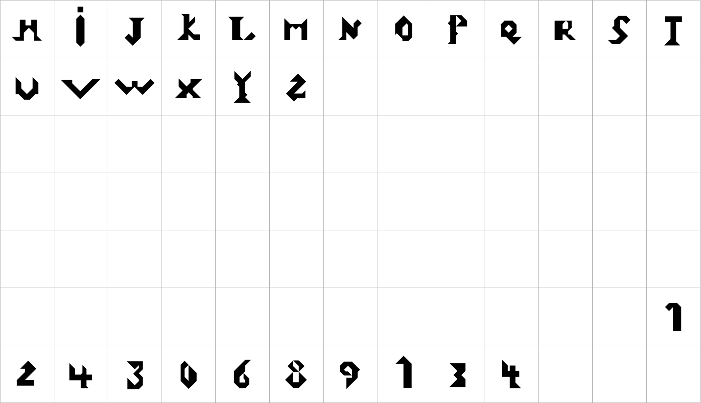 Tangram Alphabet image